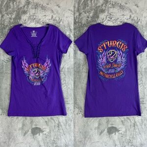Purple‎ Sturgis South Dakota 2022 Motorcycle Rally TShirt 2X Vance Biker Wear